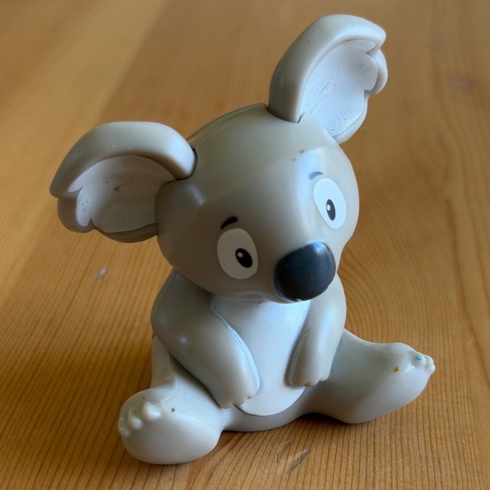 Fisher Price Little People Koala Bear Animal Figure Grey 2017 Mattel FHC44